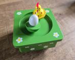 Houten speeldoos muziekdoos Old MacDonald had a Farm Kip, Ophalen of Verzenden, Zo goed als nieuw, Overige typen