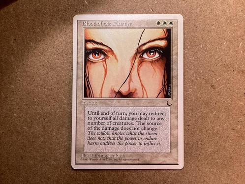 1x Blood of the Martyr (Excellent), Hobby en Vrije tijd, Verzamelkaartspellen | Magic the Gathering, Zo goed als nieuw, Losse kaart