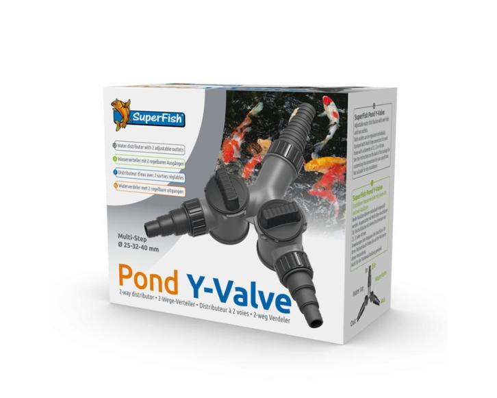 SuperFish Pond Y-Valve afsluiter drieweg kraan, Tuin en Terras, Vijver-toebehoren, Nieuw, Overige typen, Ophalen of Verzenden