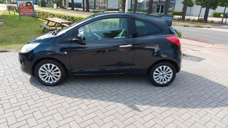 Ford Ka 1.2 liter Titanium X uitvoering 2010 Zwart, Auto's, Ford, Particulier, Ka, ABS, Airconditioning, Alarm, Android Auto, Bluetooth