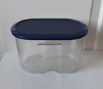 Tupperware beschuitbus, Huis en Inrichting, Keuken | Tupperware, Ophalen of Verzenden, Zo goed als nieuw, Blauw, Bus of Trommel