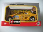 Bburago Peugeot 405 Turbo 16 N 203 Rally Paris Dakar 1987, Ophalen of Verzenden, Zo goed als nieuw, Auto