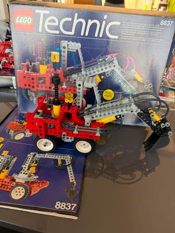 Lego Technic 8837 Pneumatic Excavator vintage set met doos beschikbaar voor biedingen
