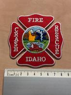 Mouwembleem fire rescue crash idaho, Verzamelen, Militaria | Algemeen, Verzenden, Landmacht, Nederland, Embleem of Badge