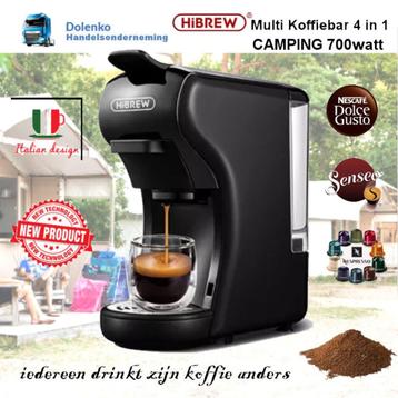 HIBREW CAMPING MULTI KOFFIEBAR 4 IN 1 VOOR MOBIEL GEBRUIK