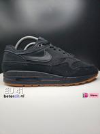 Nike Air Max 1 'Black Gum' Maat: 41, Kleding | Heren, Schoenen, Ophalen of Verzenden, Zo goed als nieuw, Zwart