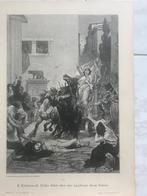 E. Hildebrandt: Tullia fährt über den Leichnam ihres Vaters., Antiek en Kunst, Ophalen of Verzenden
