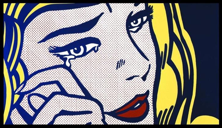 Roy Lichtenstein - Crying Girl - Fine Art, Antiek en Kunst, Kunst | Litho's en Zeefdrukken, Ophalen of Verzenden