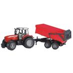 Bruder: 02045 Massey Ferguson met aanhanger, ., Nieuw, Ophalen of Verzenden, .