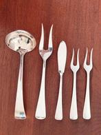5x Verzilverd Bestek - Haags Lofje - Gero 90/100, Antiek en Kunst, Antiek | Bestek, Ophalen of Verzenden
