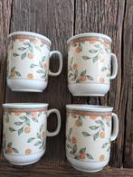 4 Art-Design Koffietijd Mokken, Huis en Inrichting, Keuken | Servies, Keramiek, Ophalen of Verzenden, Zo goed als nieuw, Overige stijlen