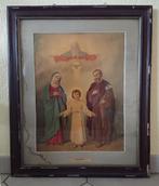 Antiek schilderij - Heilige Familie - religieuze kunst, Ophalen