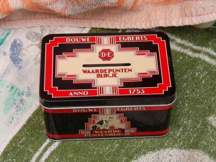 Douwe Egberts spaarpuntenblikje/ blik DE waardepunten, Verzamelen, Blikken, Zo goed als nieuw, Overige, Douwe Egberts, Ophalen of Verzenden