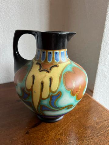 Plateel Schoonhoven vaas, Corel decor, model 246 beschikbaar voor biedingen