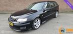 Saab 9-3 Sport Estate 2.8 T V6 Aero autom/251pk/leder/navi., Auto's, Gebruikt, Zwart, Leder, Grijs