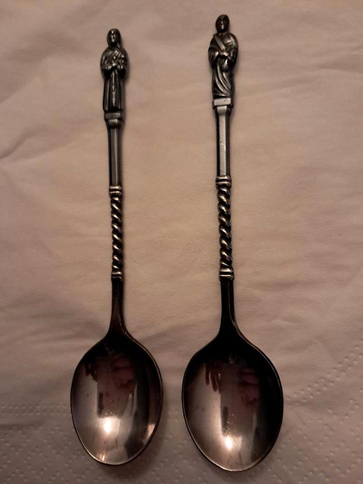 Apostel lepeltjes, 11 cm, verzilverd, Antiek en Kunst, Antiek | Bestek, Ophalen of Verzenden