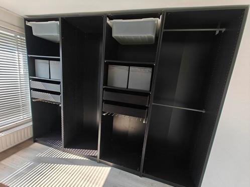 Pax kast donkerbruin/zwart 305cm x 236 x 60 cm, Huis en Inrichting, Kasten | Roldeurkasten en Archiefkasten, Gebruikt, 200 cm of meer