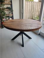 Mango ronde tafel, Huis en Inrichting, Tafels | Eettafels, Ophalen, Rond, Zo goed als nieuw, Vijf personen of meer