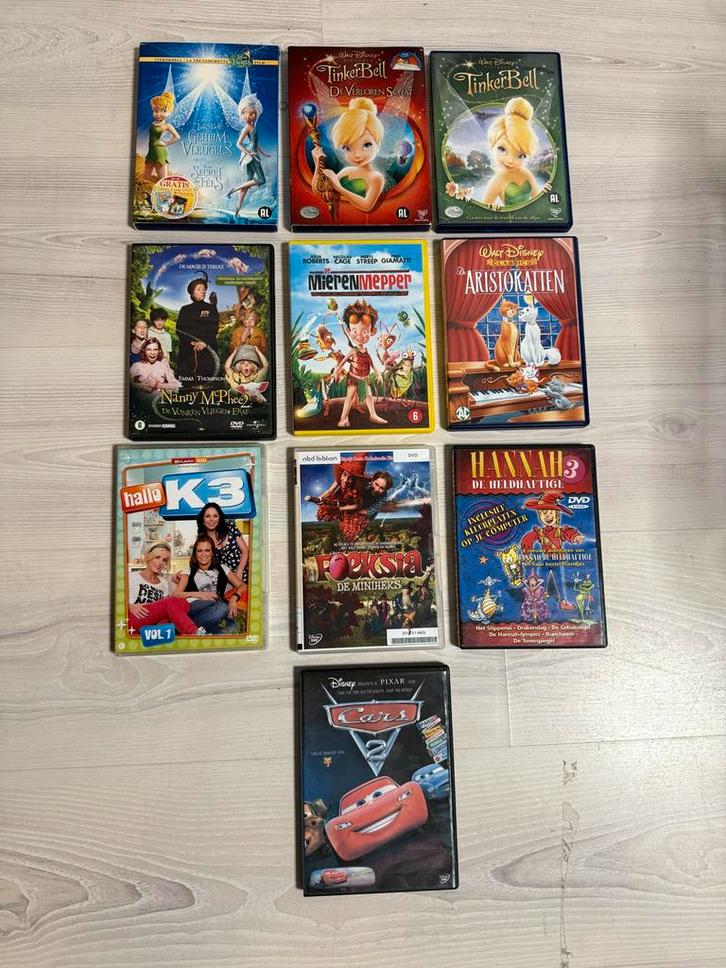 Leuke kinder DVD collectie - 10 stuks!, Cd's en Dvd's, Dvd's | Kinderen en Jeugd, Gebruikt, Film, Avontuur, Alle leeftijden, Ophalen