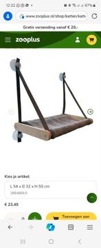 2x kattenhangmat voor aan raam, Dieren en Toebehoren, Kattenmanden, Ophalen of Verzenden, Zo goed als nieuw, Pluche