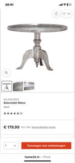 Zilveren Tafel - Stijlvolle Toevoeging!, Huis en Inrichting, Rond, Zo goed als nieuw, Metaal, Minder dan 50 cm