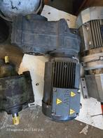 Elektromotor met Rechte Vertraging - 63 RPM, Doe-het-zelf en Verbouw, Motoren, Ophalen, Gebruikt, Elektromotor
