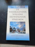 J. Verschuuren - De weerkalender volgens oude spreuken, 20e eeuw of later, J. Verschuuren, Ophalen of Verzenden, Zo goed als nieuw