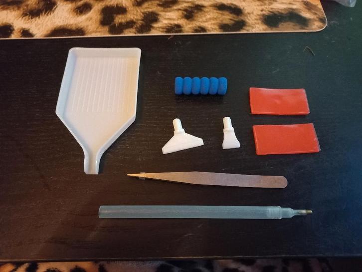 8-delige diamond painting set, Hobby en Vrije tijd, Knutselen, Nieuw, Materiaal, Ophalen of Verzenden