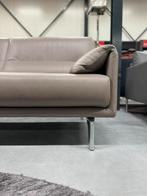 Nieuw Leolux Bora Balanza Bank 2,5 zits Ceras leer Brindle, Leolux, Ophalen of Verzenden, Rechte bank, Pode Evidence