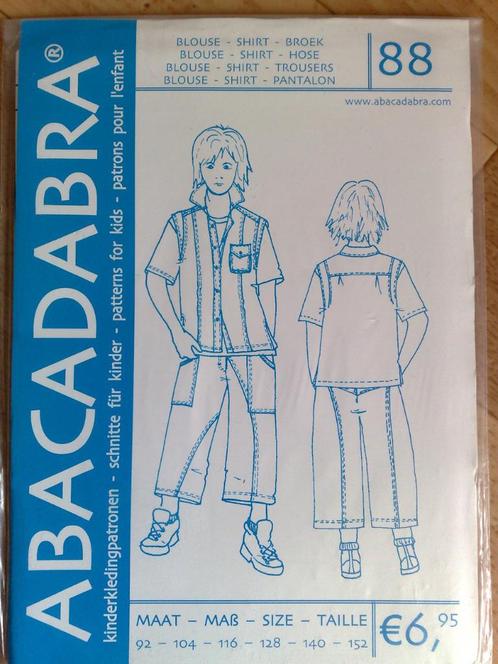 Abacadabra patronen nr. 88-89-90-91-92-93-94-96-98-99-100, Hobby en Vrije tijd, Kledingpatronen, Zo goed als nieuw, Kind, Overige merken