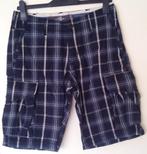 Donkerblauw geruite Cargo Short Logg maat 30 z.g.a.n. * c, Kleding | Heren, Blauw, Ophalen of Verzenden, Zo goed als nieuw, H&M