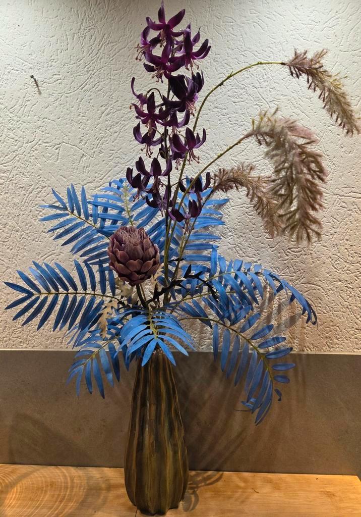 Prachtig zijden boeket met oa Silk-ka Silka kunstbloemen, Huis en Inrichting, Woonaccessoires | Kunstplanten en Kunstbloemen, Zo goed als nieuw
