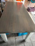 Grey wash tafel 200x90. 80 hoog, Ophalen, 50 tot 100 cm, Zo goed als nieuw, Vijf personen of meer