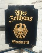 Metalen bord Zollhaus Bernkastel Duitsland, Ophalen of Verzenden, Zo goed als nieuw, Reclamebord