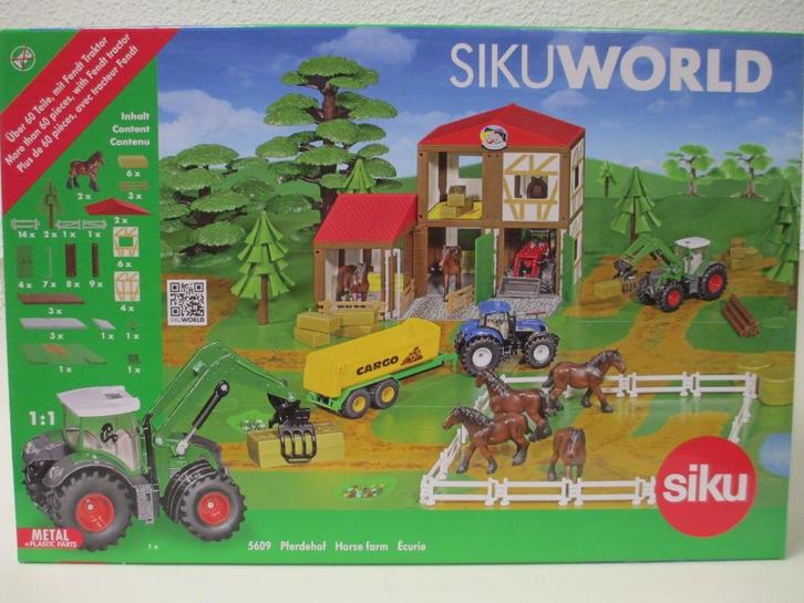 Siku World 5609 Horse Farm + Fendt Tractor, Kinderen en Baby's, Speelgoed | Overig, Nieuw, Jongen, Ophalen of Verzenden
