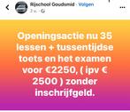 Rijlessen, Tickets en Kaartjes, Cadeaubon, Overige typen, Eén persoon