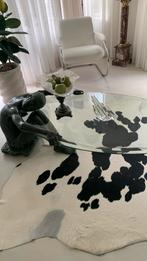 Bronzen - glas salontafel, Huis en Inrichting, Tafels | Salontafels, 100 tot 150 cm, Minder dan 50 cm, Rechthoekig, 50 tot 100 cm