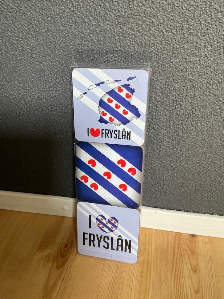 Onderzetters -- I Love Fryslân - nw in verpakking - 6 stuks, Huis en Inrichting, Woonaccessoires | Onderzetters, Nieuw, Overig