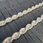 Zilveren rope ketting schakel 925 silver, Sieraden, Tassen en Uiterlijk, Kettingen, Ophalen of Verzenden, Nieuw, Goud