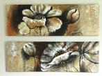 Twee schilderijen op canvas, Antiek en Kunst, Kunst | Schilderijen | Klassiek, Ophalen