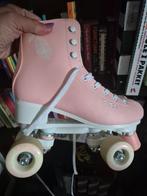 Roze rolschaatsen maat 39 met beschermers, Sport en Fitness, Skeelers, Dames, Gebruikt, Inline skates 4 wielen, Salomon