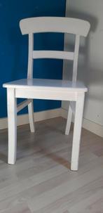 Stoel, Wit hout ikea, Huis en Inrichting, Stoelen, Ophalen, Wit, Zo goed als nieuw, Eén