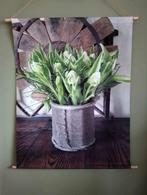 Wanddoek tulpen, Huis en Inrichting, Ophalen, Zo goed als nieuw