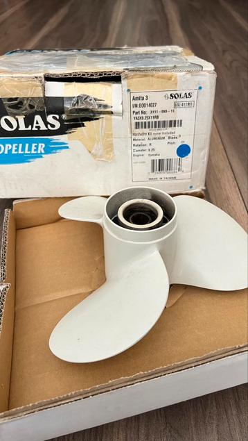 Propellor schroef buitenboordmotor 20pk amita 3 Solas beschikbaar voor biedingen