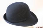 mooie Vintage Dameshoed donker blauw 55 = S tot XS, Antiek en Kunst, Ophalen of Verzenden, Dames