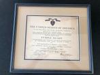 Origineel: Killed in action 1944, US purple heart document, Ophalen of Verzenden, Landmacht, Amerika