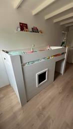 Halfhoogslaper wit, Kinderen en Baby's, Kinderkamer | Stapelbedden en Hoogslapers, Ophalen, Zo goed als nieuw, Halfhoogslaper