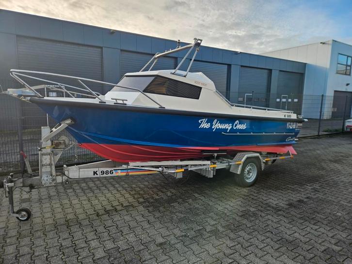 Nette toer zee visboot zeewaardig met inboard volvo penta, Watersport en Boten, Bootonderdelen, Gebruikt, Motor en Techniek, Motorboot