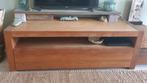 Tv meubel van teak hout met grote lade, Ophalen, Gebruikt, 100 tot 150 cm, Teakhout