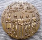 Jaar1970 Bronzen 100 Jaar Jubileum Penning Bank Bankbedrijf, Postzegels en Munten, Penningen en Medailles, Ophalen of Verzenden